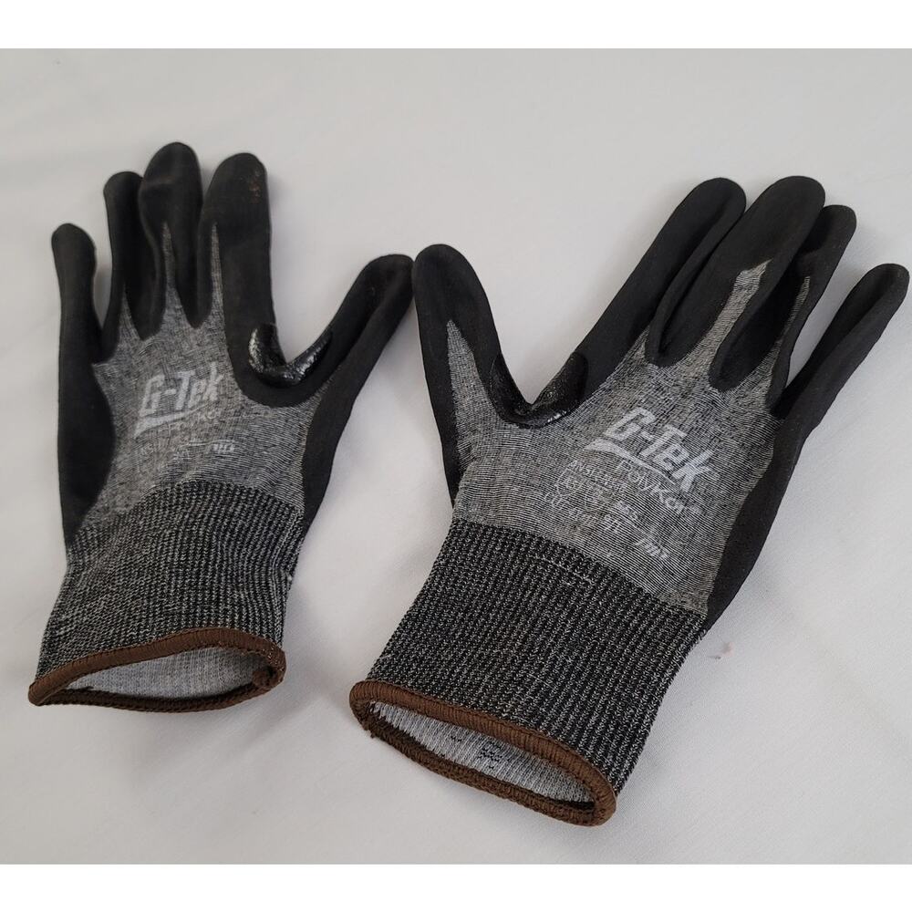 G-Tek General Purpose Gloves Neo Foam Coated Synthetic Black Polyester Lined M/L